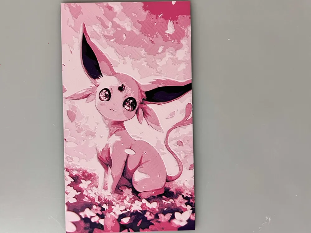 Espeon by 3djd HueForge model: Espeon by 3djd