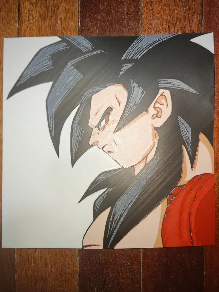 Goku SSJ4 by TheHueforgeLady HueForge model: Goku SSJ4 by TheHueforgeLady