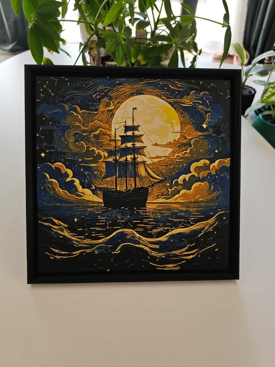 Ship In a Misty Night - HueForge Ship In a Misty Night - HueForge