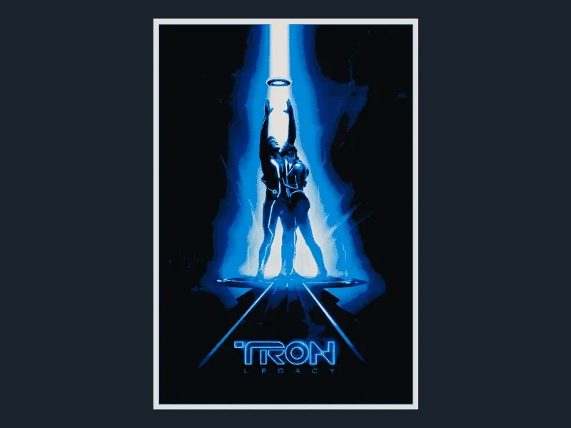 TRON: Legacy (Movie Poster - HueForge) by HugheCraft HueForge model: TRON: Legacy (Movie Poster - HueForge) by HugheCraft