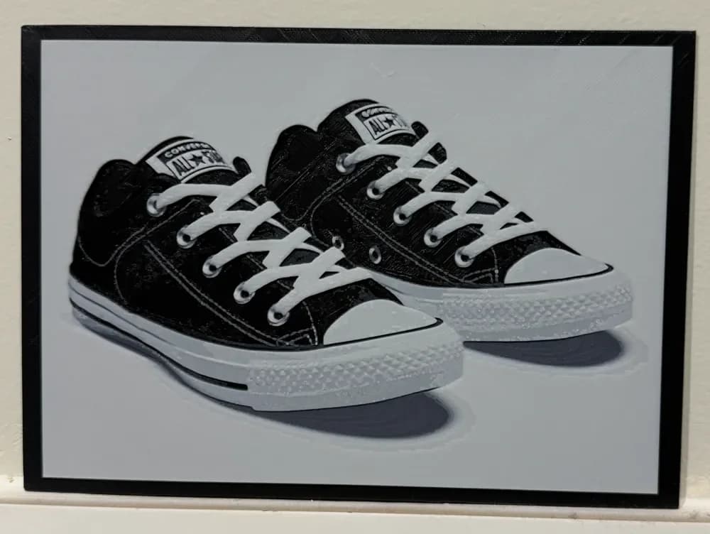 HueForge model: Converse All Stars - Hueforge Print by cyanidesugar