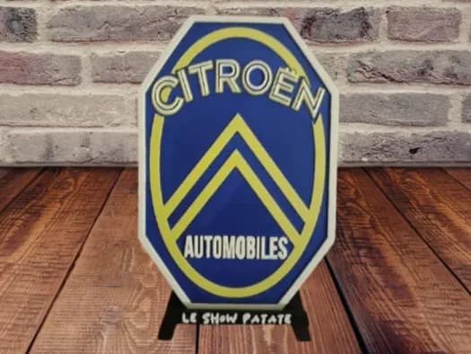 Vintage Citroën Hueforge Plaque Vintage Citroën Hueforge Plaque