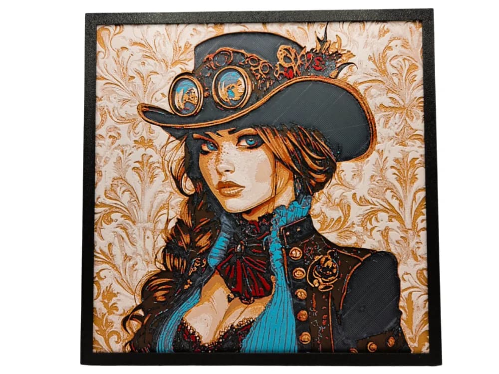 HueForge model: Steampunk Vicky by BusyKikiBee