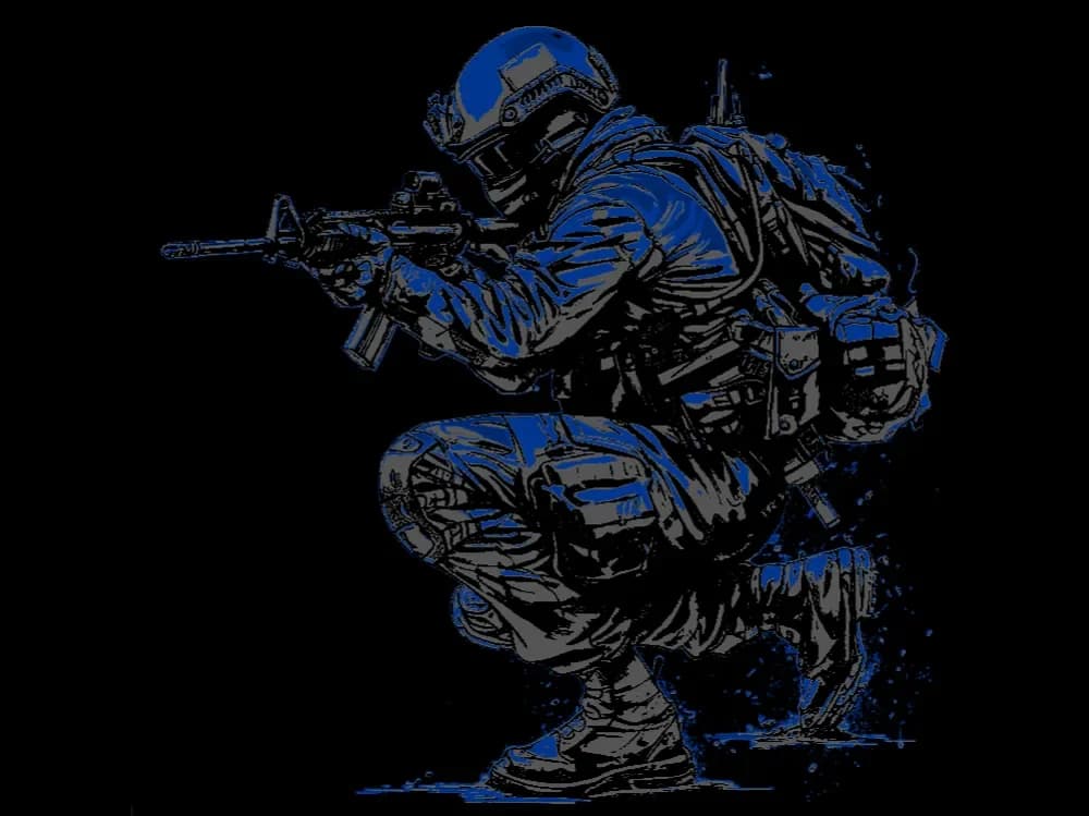 HueForge model: Soldier - Hueforge 200x200 by 3D_Rey