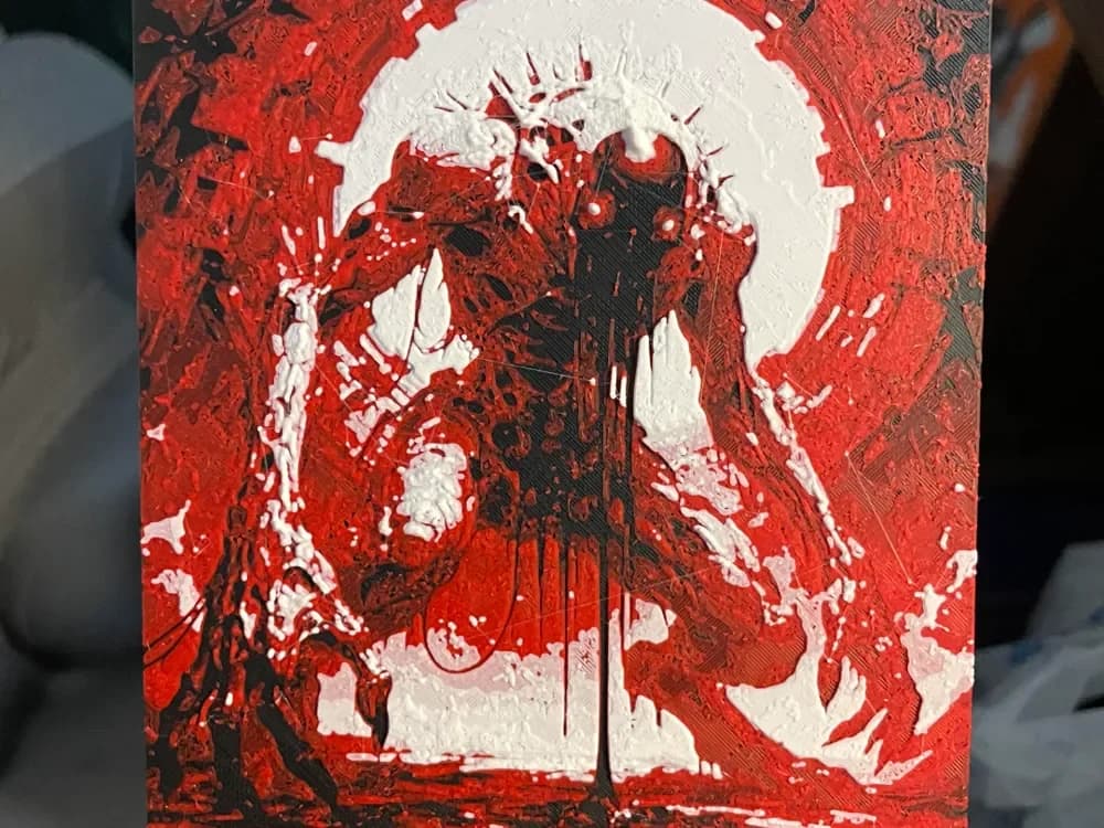 Monster in Red Hueforge by Advancedtechworldwide HueForge model: Monster in Red Hueforge by Advancedtechworldwide