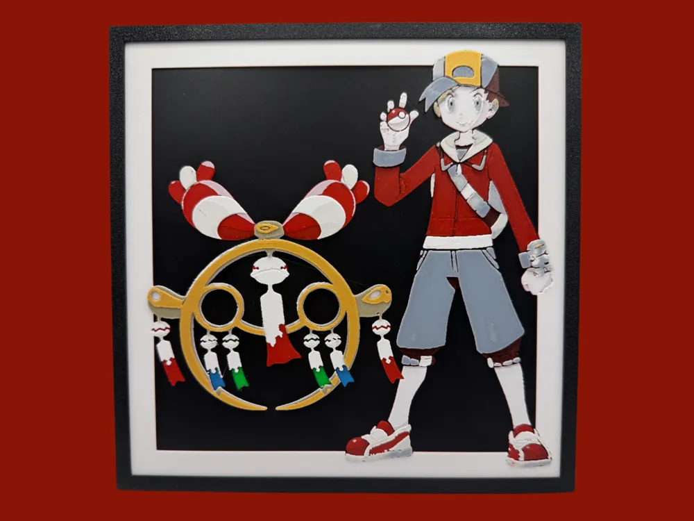 Mega Chimecho with a Pokemon Trainer by Canadian Gamer HueForge model: Mega Chimecho with a Pokemon Trainer by Canadian Gamer