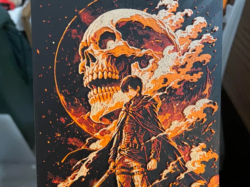 Swordman_Skull_V2 Hueforge by Advancedtechworldwide HueForge model: Swordman_Skull_V2 Hueforge by Advancedtechworldwide