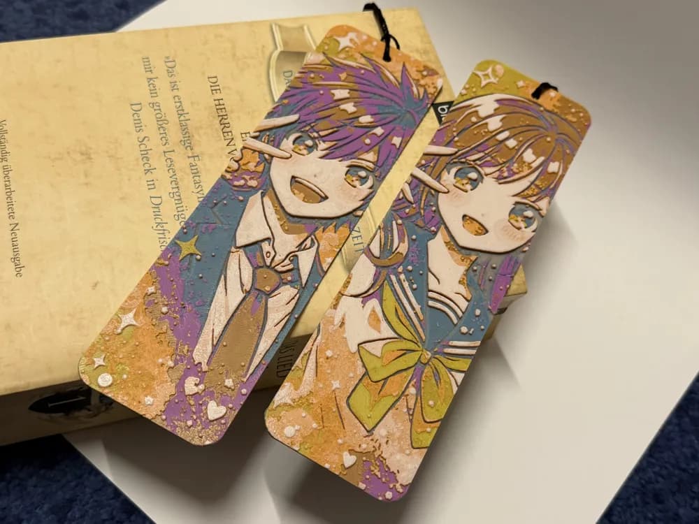 Anime Boy & Girl – Manga and Anime Lovers by Loupes HueForge model: Anime Boy & Girl – Manga and Anime Lovers by Loupes