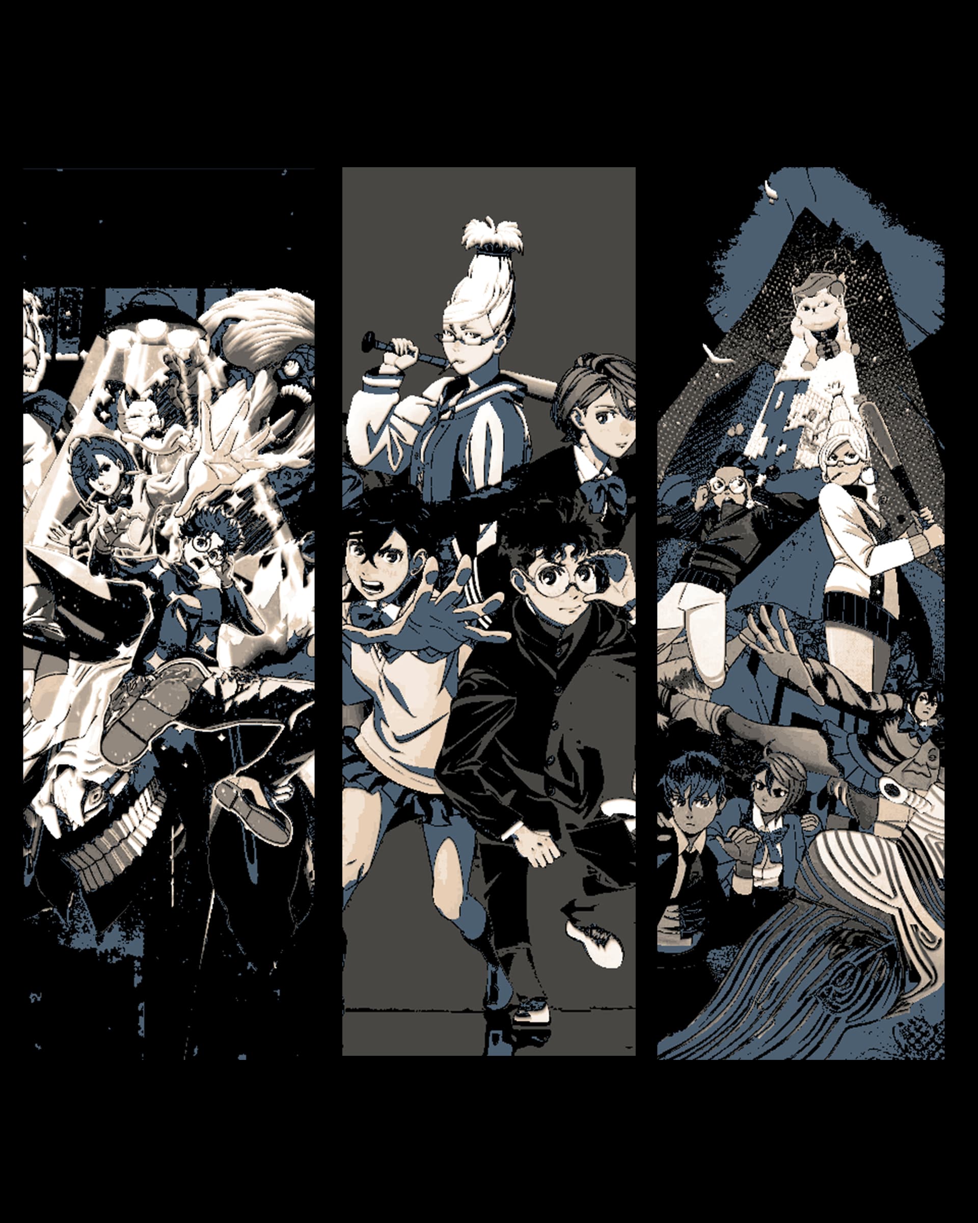 Fan art set of Bookmarks - DanDaDan Anime Poster Designs Fan art set of Bookmarks - DanDaDan Anime Poster Designs