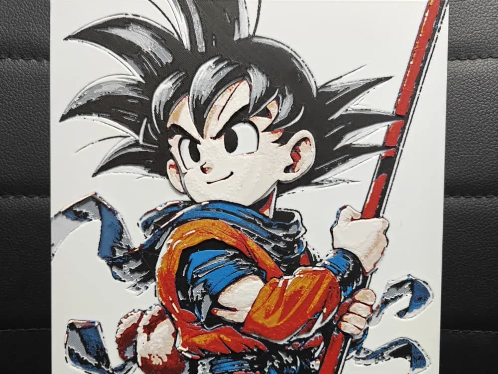 Kid Goku Dragonball Daima by TheHueforgeLady HueForge model: Kid Goku Dragonball Daima by TheHueforgeLady