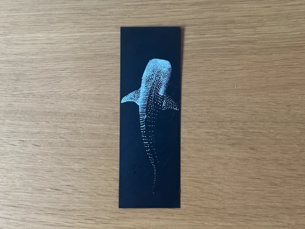 Whale Shark Bookmark by Copenhagen Crafter HueForge model: Whale Shark Bookmark by Copenhagen Crafter