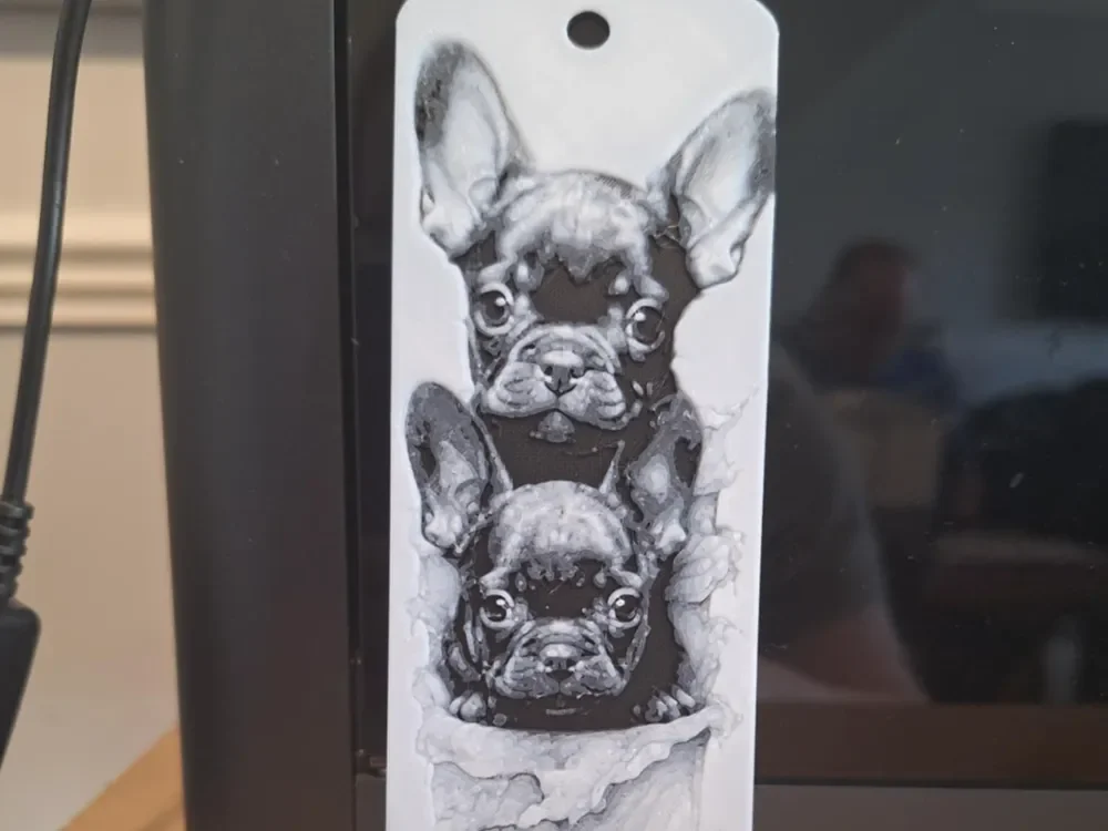 Frenchie Puppy bookmark - 2 colours - a1 mini Frenchie Puppy bookmark - 2 colours - a1 mini