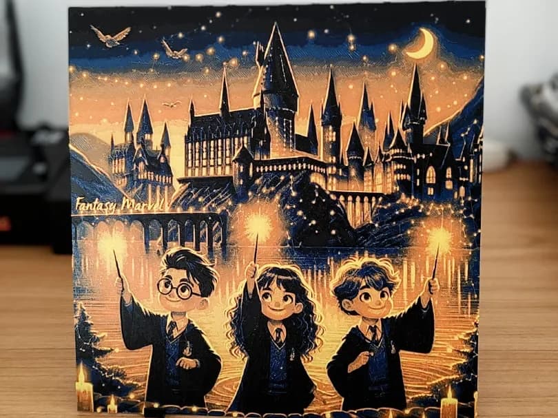 Harry Potter Cartoon Hueforge by enricoRE HueForge model: Harry Potter Cartoon Hueforge by enricoRE