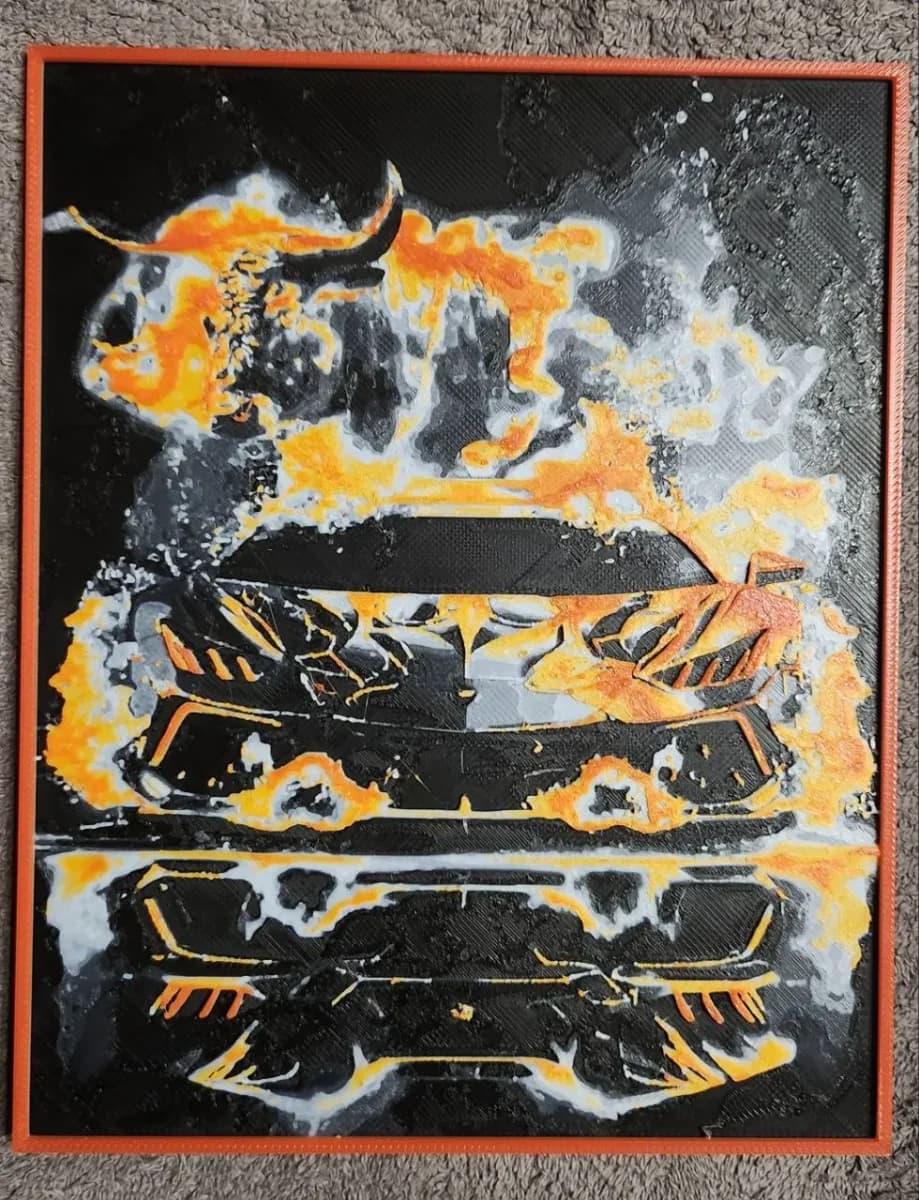 Lamborghini Aventador - HueForge Lamborghini Aventador - HueForge