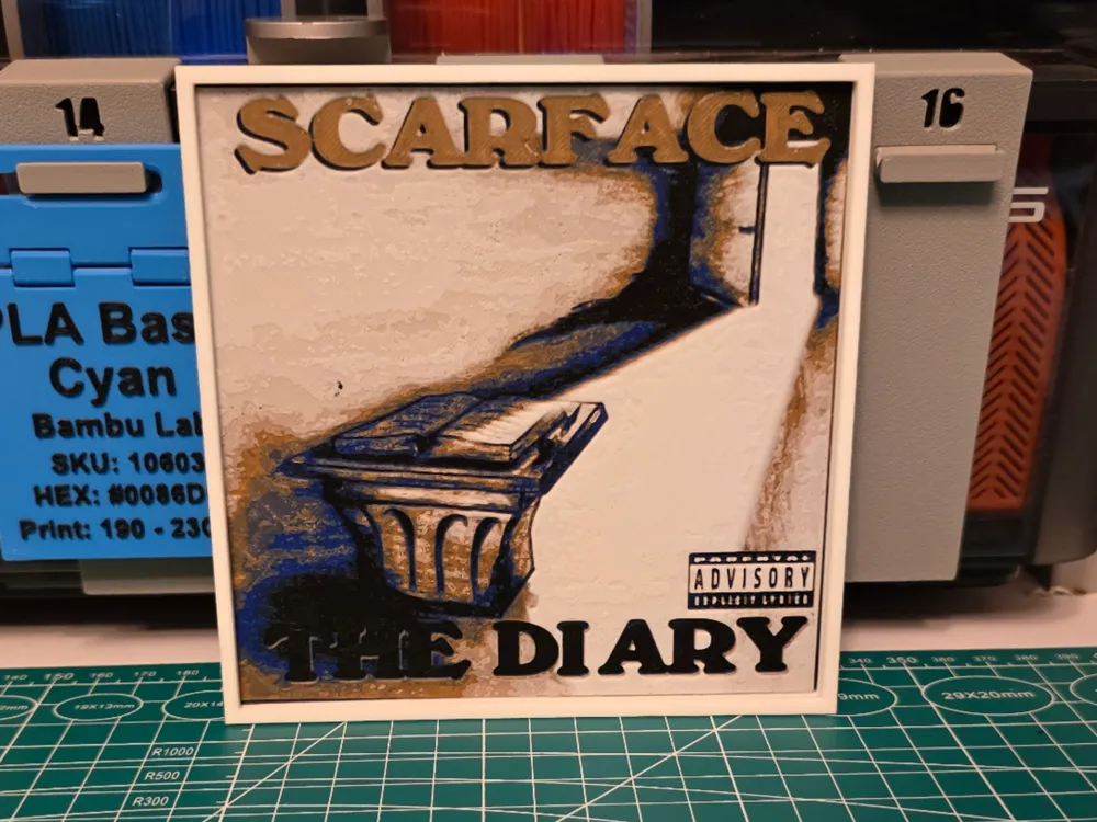 Scarface "The Diary" Album - Hueforge Art Scarface "The Diary" Album - Hueforge Art