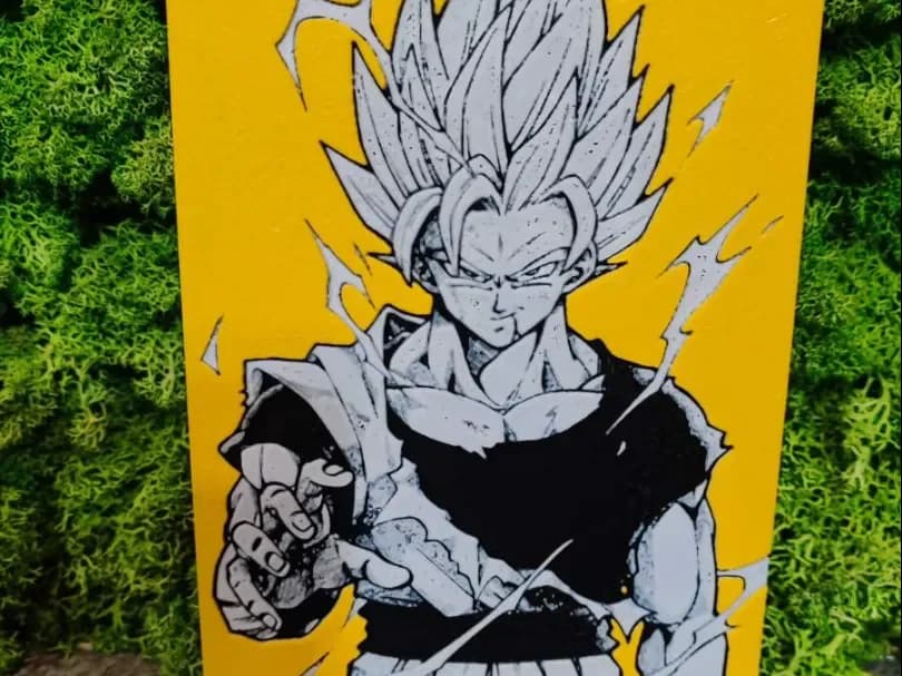Omega goku 2 by Garuda3D HueForge model: Omega goku 2 by Garuda3D