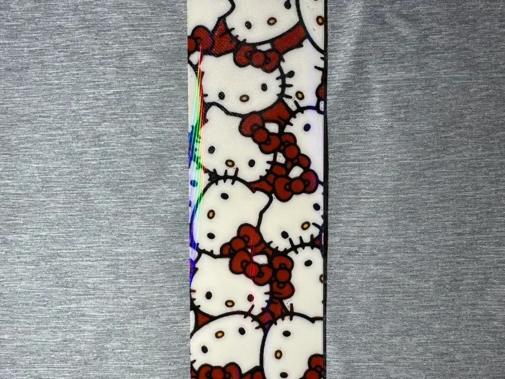 Hello Kitty Bookmark - Flatforge by Hey Ben HueForge model: Hello Kitty Bookmark - Flatforge by Hey Ben