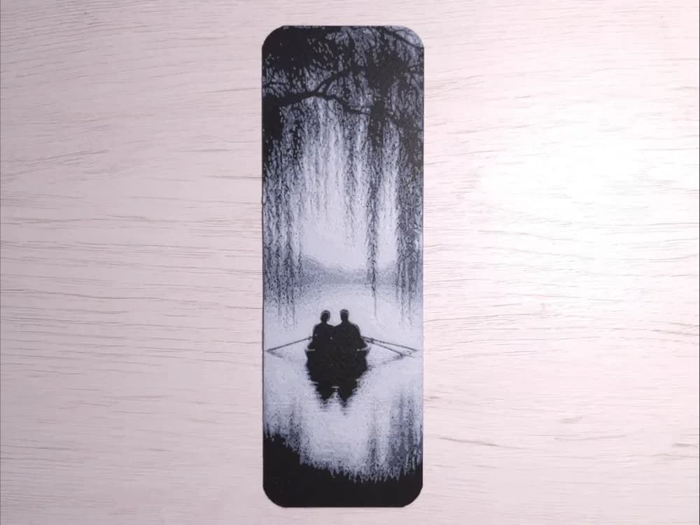 Boat and Love Bookmark by Atrus Design HueForge model: Boat and Love Bookmark by Atrus Design