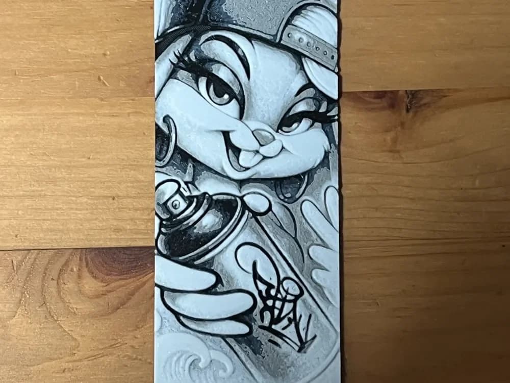 bunny bookmark by Morganja HueForge model: bunny bookmark by Morganja