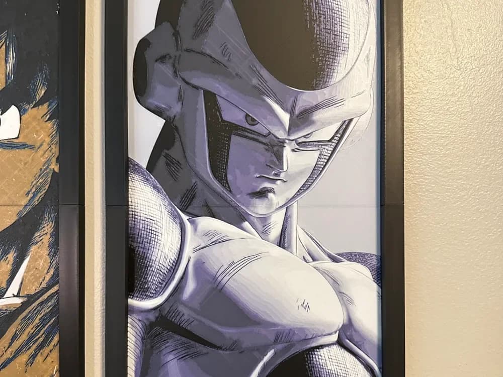 HueForge model: Freeza 2-piece Hueforge by Hey Ben