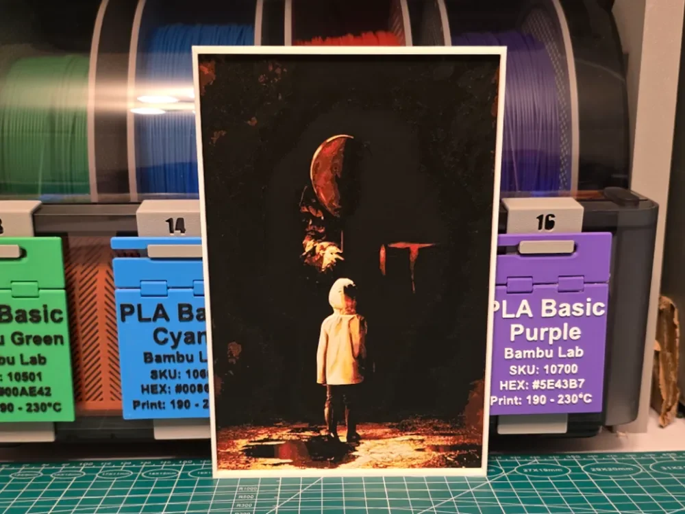 HueForge model: It Movie Poster - Hueforge Art by Lumpy3D