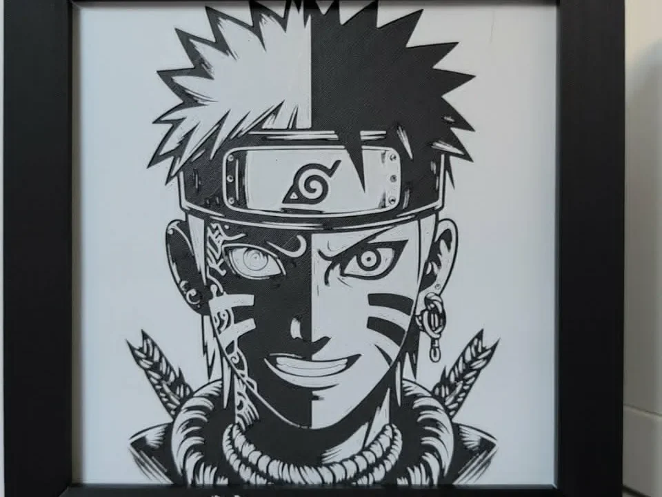 Hueforge Naruto 3 colors Hueforge Naruto 3 colors