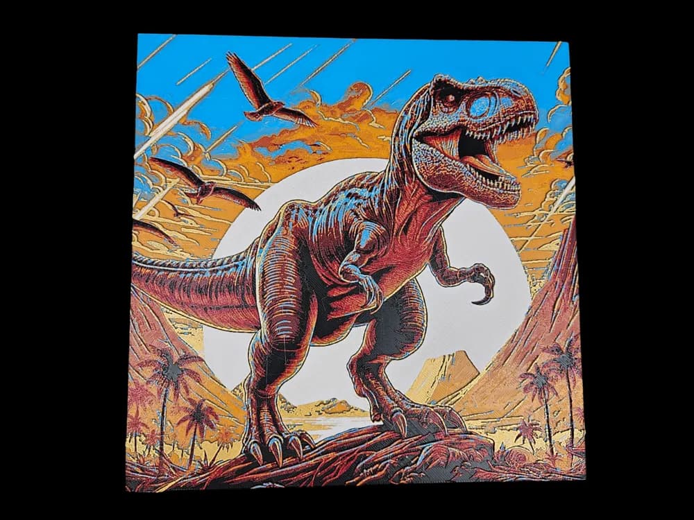 HueForge model: T Rex Island by BusyKikiBee