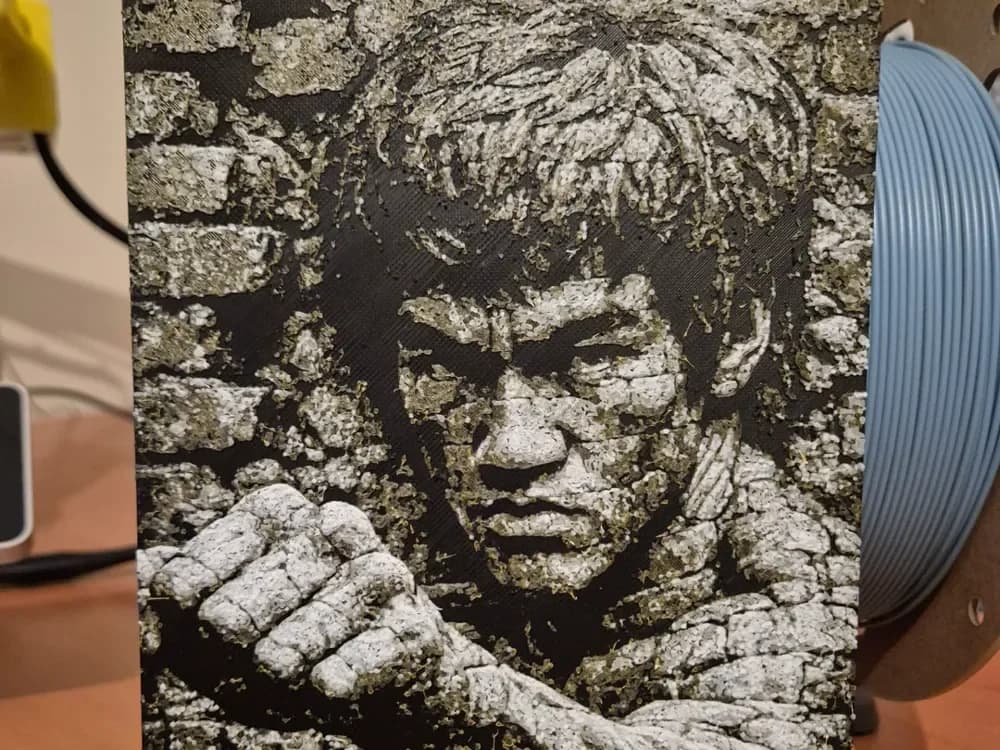bruce lee brick hueforge by Buntsta HueForge model: bruce lee brick hueforge by Buntsta
