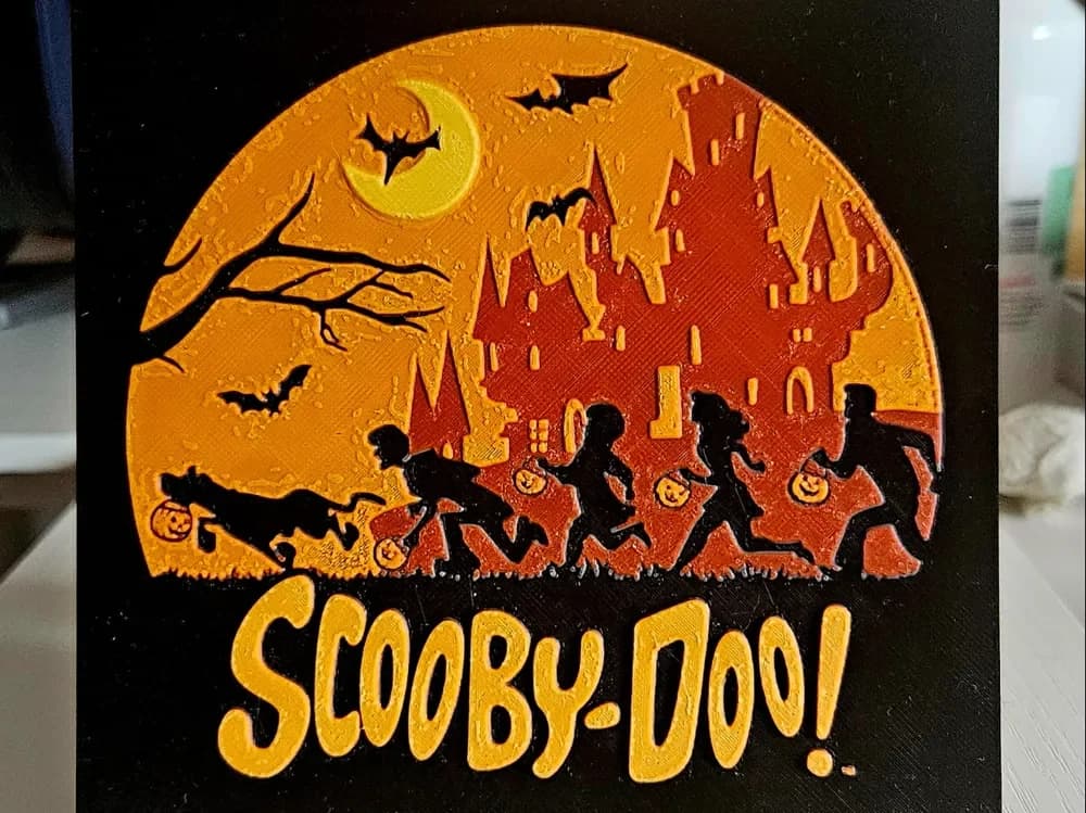 Halloween Scooby Doo by Mano's 3d_Art HueForge model: Halloween Scooby Doo by Mano's 3d_Art