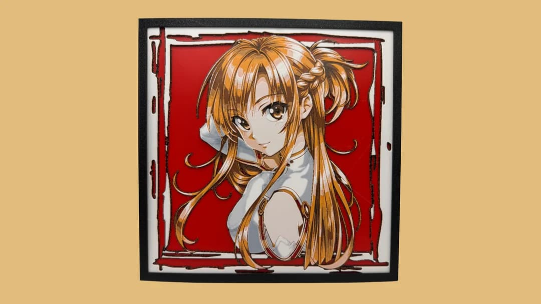 Asuna - Sword Art Online Hueforge by Canadian Gamer HueForge model: Asuna - Sword Art Online Hueforge by Canadian Gamer