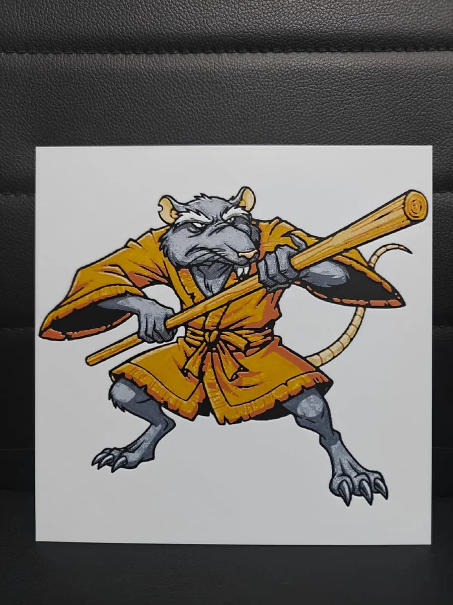 Master Splinter TMNT by TheHueforgeLady HueForge model: Master Splinter TMNT by TheHueforgeLady