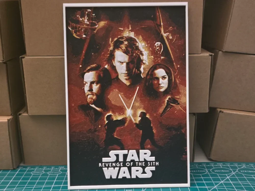 Star Wars III Revenge of the Sith - Hueforge Art by Lumpy3D HueForge model: Star Wars III Revenge of the Sith - Hueforge Art by Lumpy3D
