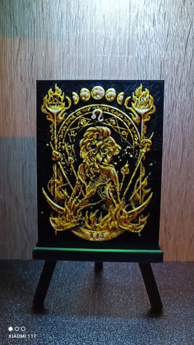 zodiac signs (leo) hueforge by KO Additive Labo HueForge model: zodiac signs (leo) hueforge by KO Additive Labo