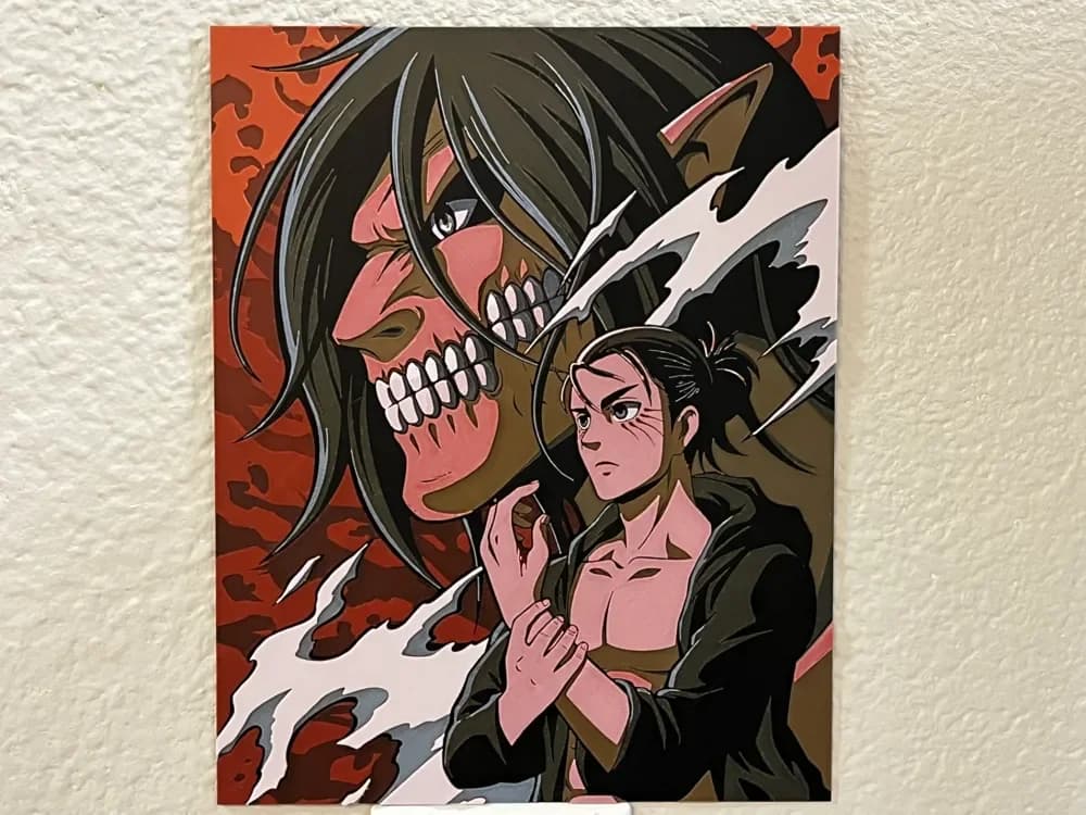 Eren Yeager Attack on Titan Hueforge by FantasyZ HueForge model: Eren Yeager Attack on Titan Hueforge by FantasyZ