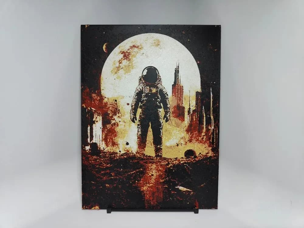 Space Exploration Poster #3 - Hueforge by BeaN HueForge model: Space Exploration Poster #3 - Hueforge by BeaN