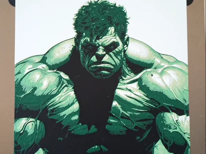 Hulk Marvel Hueforge by 3DNesy HueForge model: Hulk Marvel Hueforge by 3DNesy