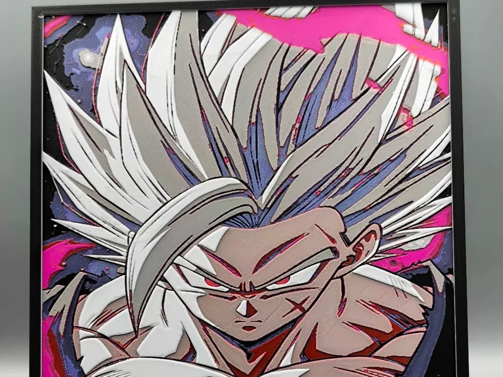 gohan beast by Dark behelit HueForge model: gohan beast by Dark behelit