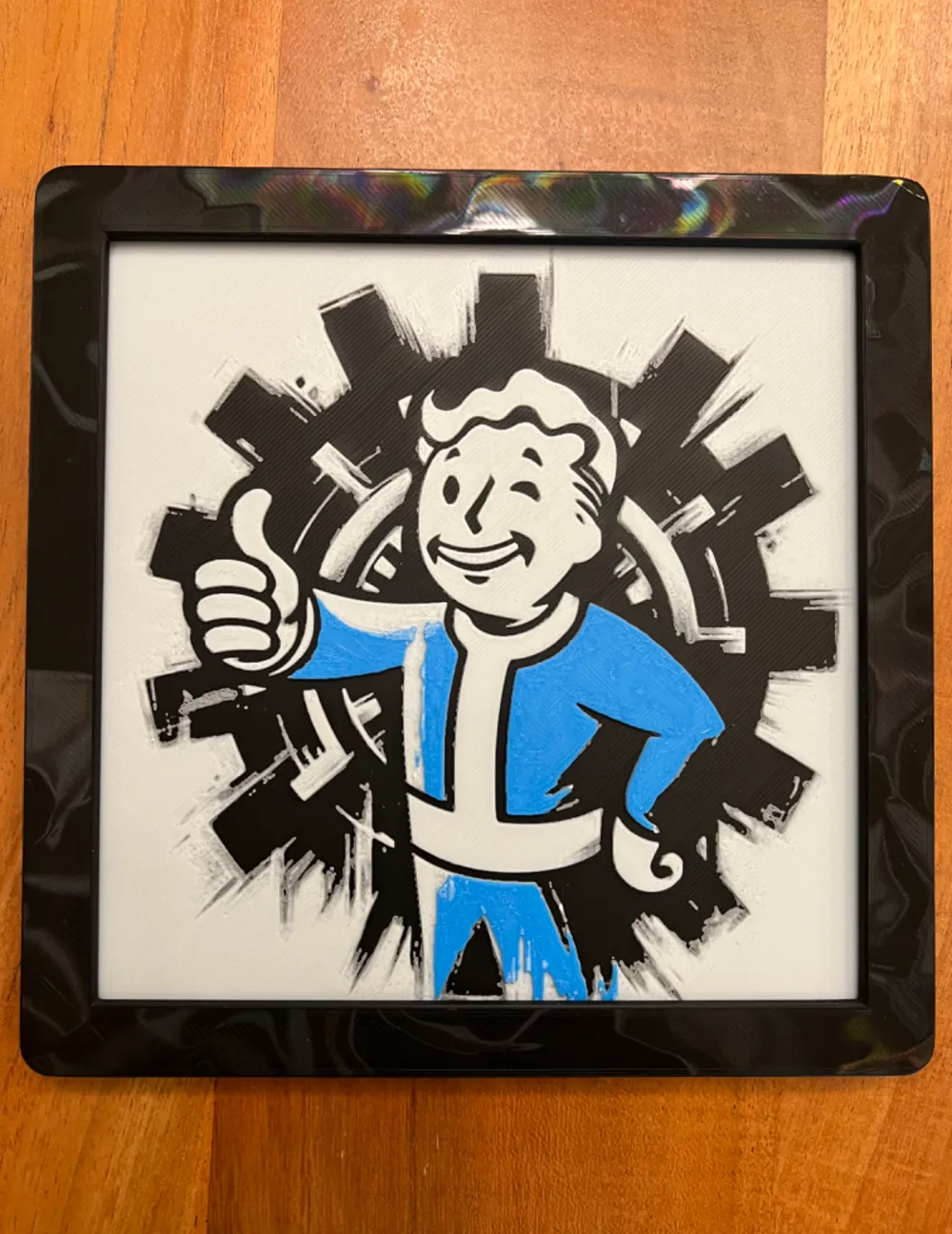 Vault Boy from Fallout by JustBe 3D Printing HueForge model: Vault Boy from Fallout by JustBe 3D Printing