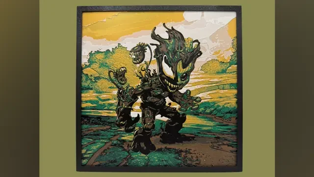 Venomized Groot by Canadian Gamer HueForge model: Venomized Groot by Canadian Gamer