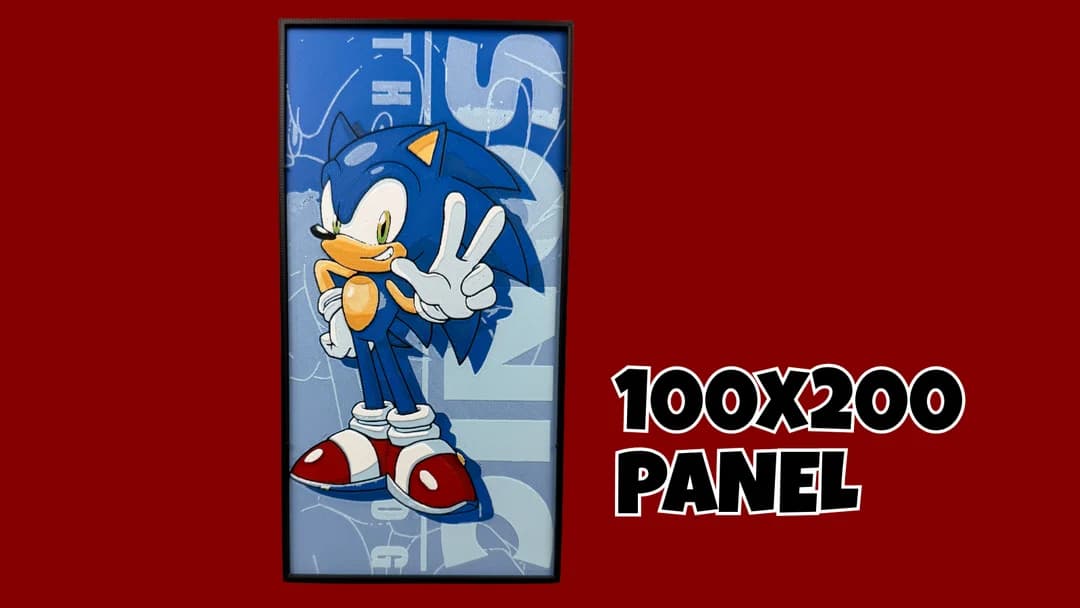Sonic The Hedgehog - 100x200 Hueforge Sonic The Hedgehog - 100x200 Hueforge