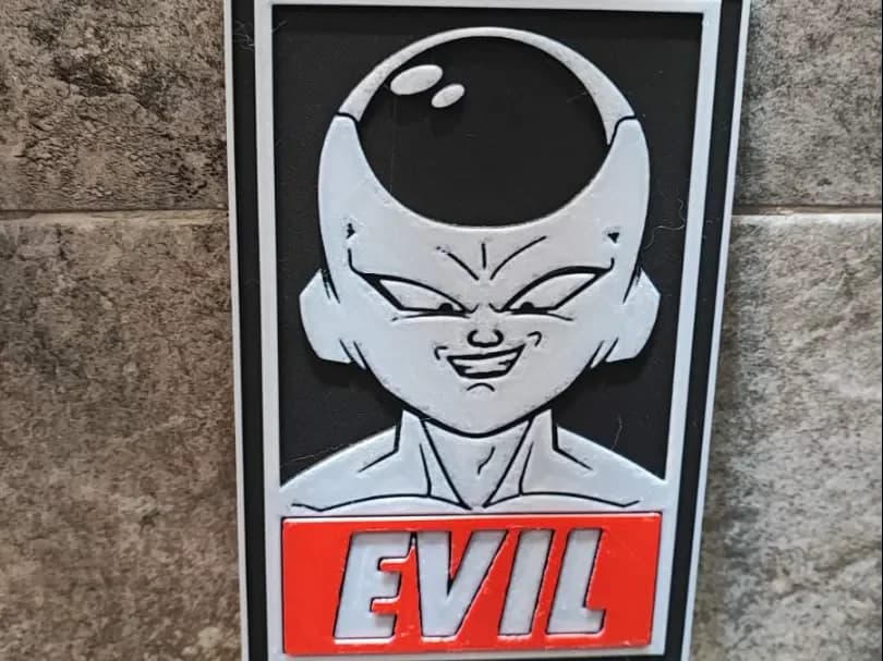 Evil Frieza by Garuda3D HueForge model: Evil Frieza by Garuda3D