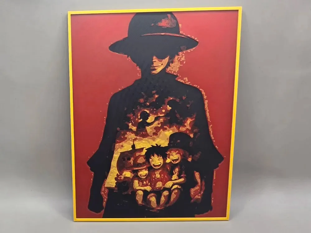 Monkey D Luffy - HueForge by keko HueForge model: Monkey D Luffy - HueForge by keko