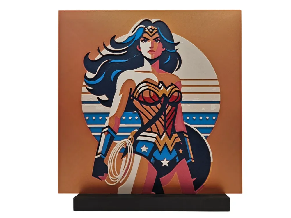 Wonder Woman by BusyKikiBee HueForge model: Wonder Woman by BusyKikiBee