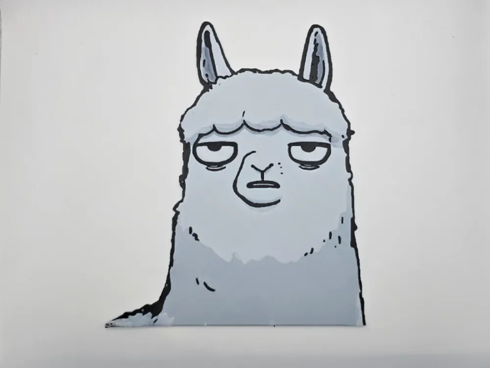 World-weary Llama by Kactus Fpv HueForge model: World-weary Llama by Kactus Fpv