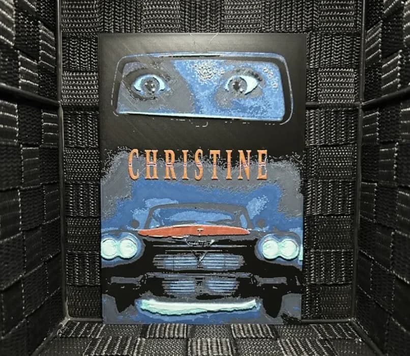 Hueforge Movie Poster - Christine - by JoDau HueForge model: Hueforge Movie Poster - Christine - by JoDau