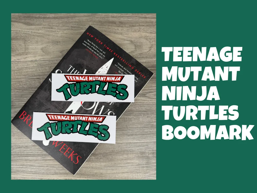 HueForge model: Teenage Mutant Ninja Turtles - Logo Bookmark by Canadian Gamer