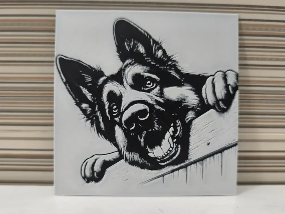 Hueforge dog by Litolunar HueForge model: Hueforge dog by Litolunar