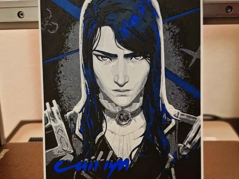 HueForge model: Caitlyn Arcane by bzz999