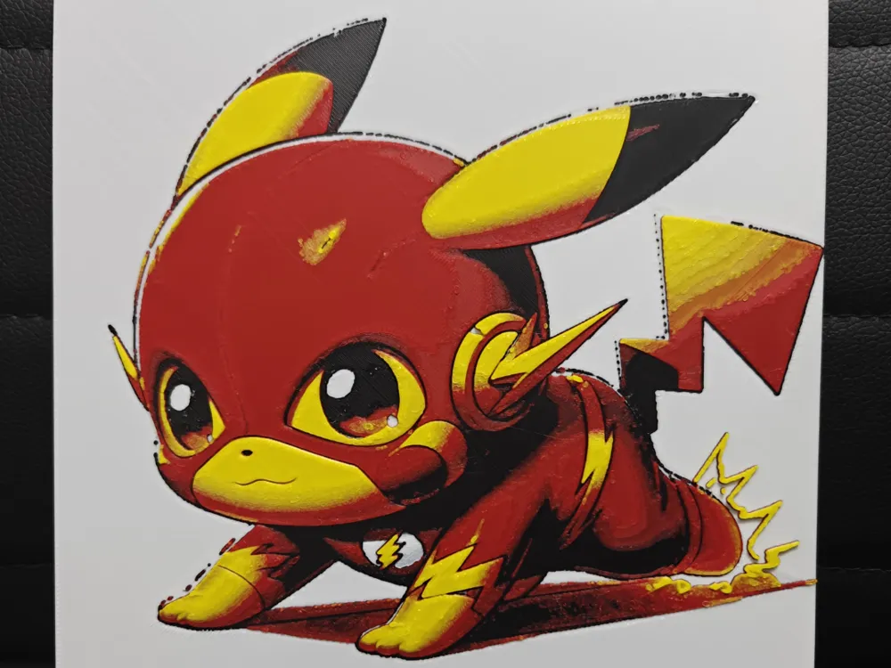 Pikachu Flash by TheHueforgeLady HueForge model: Pikachu Flash by TheHueforgeLady