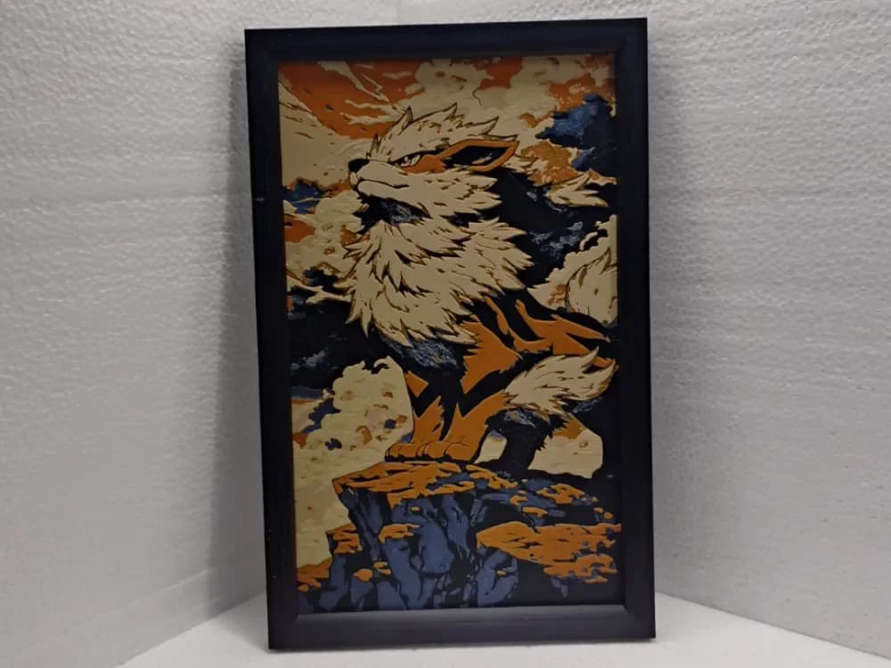 HueForge model: Pokemon Arcanine by Asgar3D